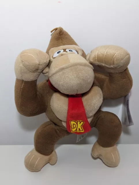 Super Mario Bros Official Nintendo Donkey Kong Plush Soft Toy 10" New With Tags