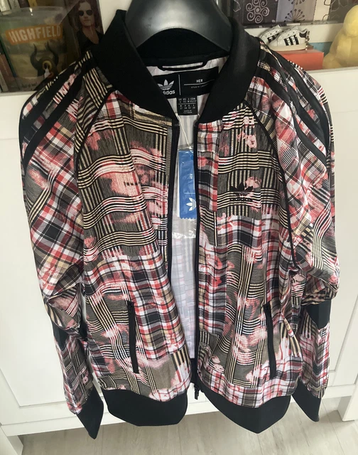 ADIDAS ORIGINALS LONDON Jacke Damen Gr. XS Her Studio Tracktop Karo Multicolor EUR 35,00 