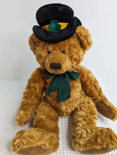 Russ Berrie Teddy Bear St Patrick's Day Plush Stuffed Animal Toy McMurPhy Vtg