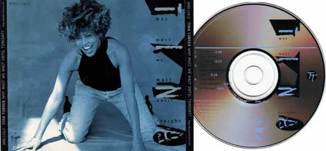 TINA TURNER CD Why Must We Wait Until Tonight ? 5 TRACK USA Promo 1993 UNPLAYED