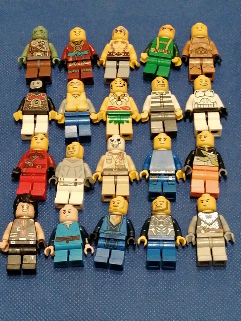 Lego ® Lot x20 Minifig Figurine vrac star wars city police ninjago