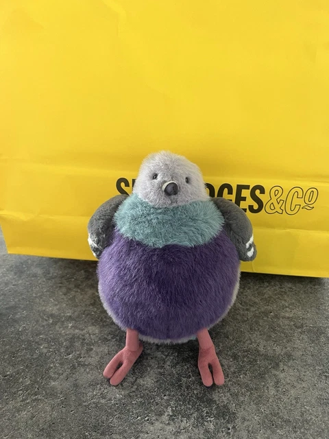 Peluche Jellycat Amuseables Leicester Pigeon - Nuovo Edizione Estate 2025, Taglia Grande, Lavabile
