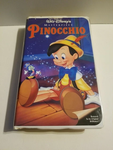 Rare Walt Disney Pinocchio Disney Masterpiece Collection Vhs Movie 2