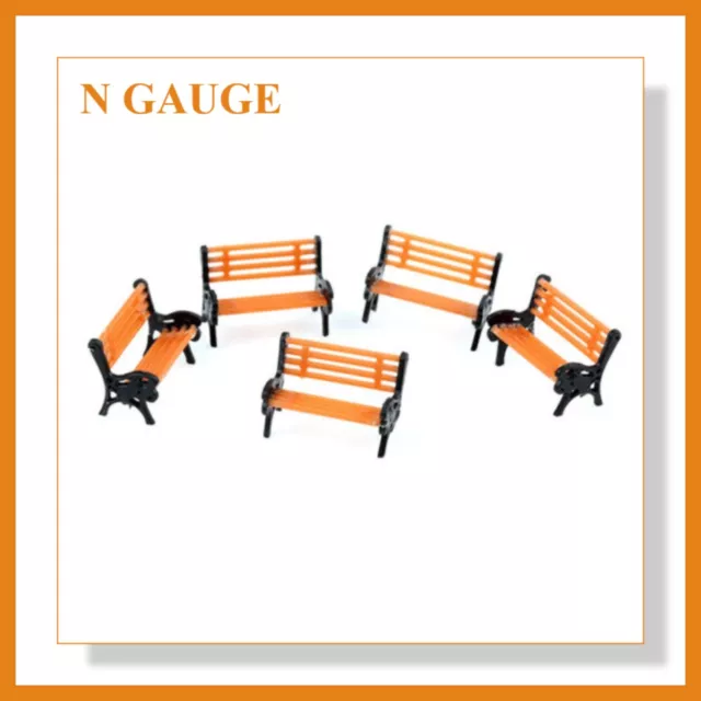 Park Benches (5pcs / 10pcs) for your Park / Garden on your Model Rainway N Gauge