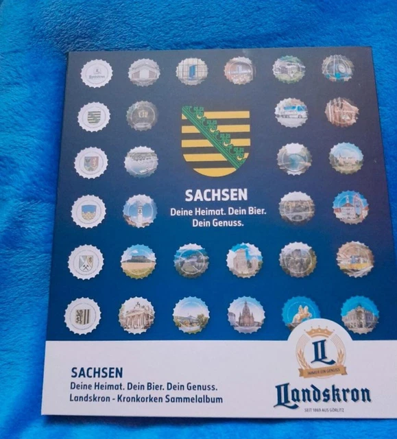 LANDSKRON KRONKORKEN 2023 Thema Sachsen KOMPLETT Inklusive Sammelalbum