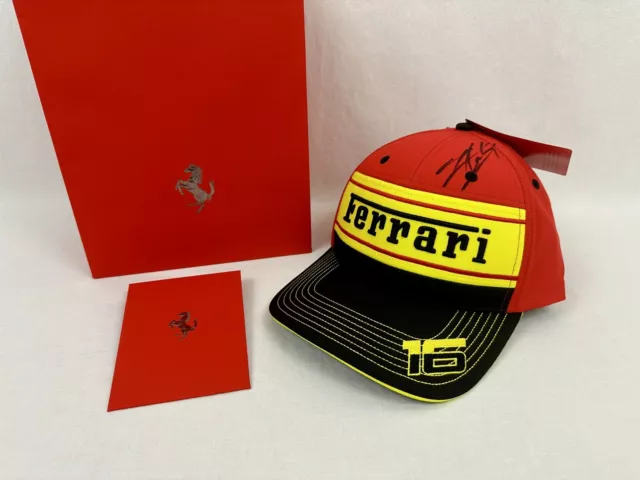 Ferrari Monza Grand Prix Drivers Cap | Official | Signature Leclerc | Autograph