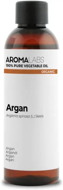 BIO - Huile Végétale ARGAN - 100Ml - 100% Pure, Naturelle, Pressée À Froid Et Ce