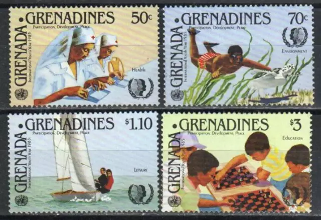 Grenada Grenadines Stamp 647-650  - International Youth Year