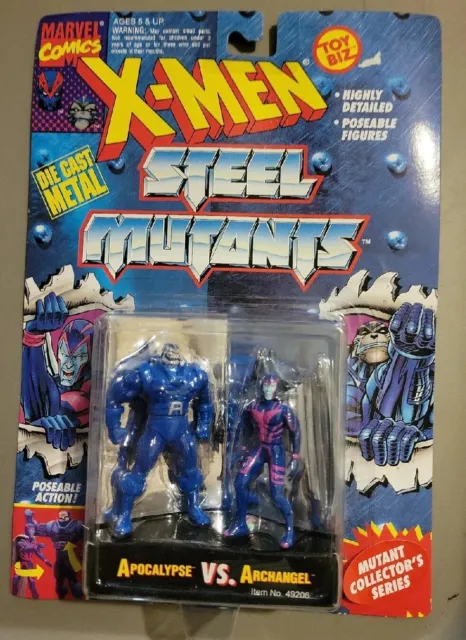1994 Toy Biz Marvel Comic X-Men Steel Mutants  Apocalypse  VS Archangel  MOC