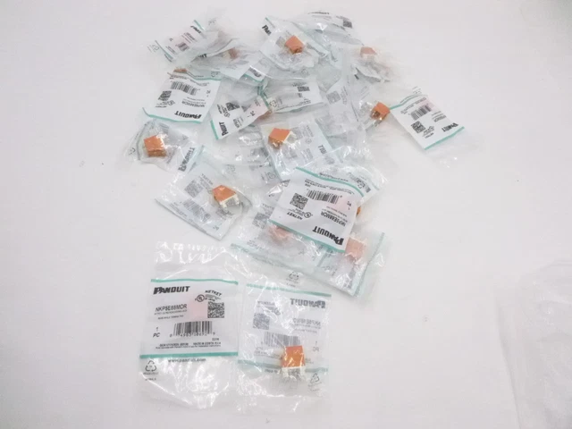 32 Pack Panduit NKP5E88MOR Net Key Cat5e Punch down Jack