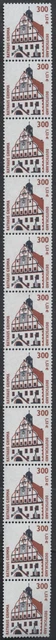 Bund SWK DN mit wenig Melierfasern Rollenanfang 11er Str., MiNr 2141 Y,  ** MNH