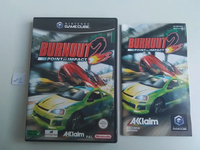jeu BURNOUT 2 POINT OF IMPACT pour PLAYSTATION 2 francais PS2 voiture COMPLET