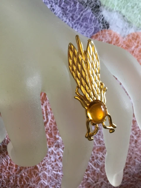 Broche Fantaisie Vintage Yves Rocher - Style Rétro - Bon état