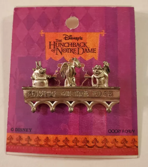 Living On The EDGE Pin Brooch HUNCHBACK of Notre Dame NEW ON CARD 1996 Vintage