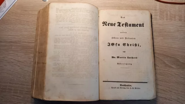 Bibel von 1859 Die Ganze heilige Schrift 1373 Seiten