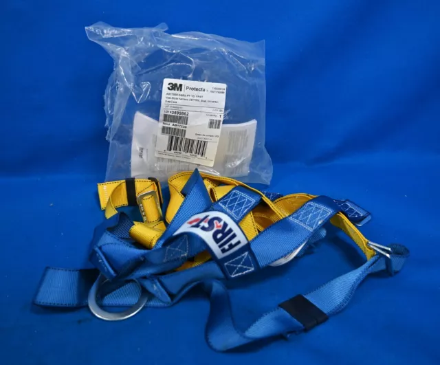 3M PROTECTA Full Body Vest Harness No Padding 310lb. Capacity AB17530