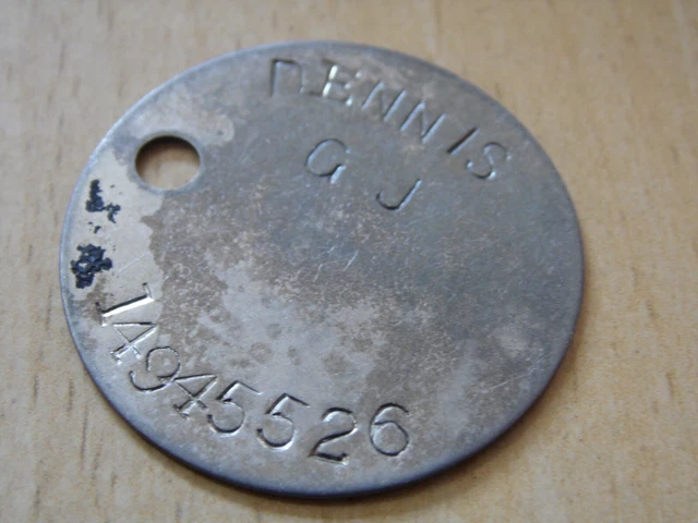 WW2 RELIC DOGTAG ww2 RAC RTR Recce Replacement from GSC - DENNIS 526 ...