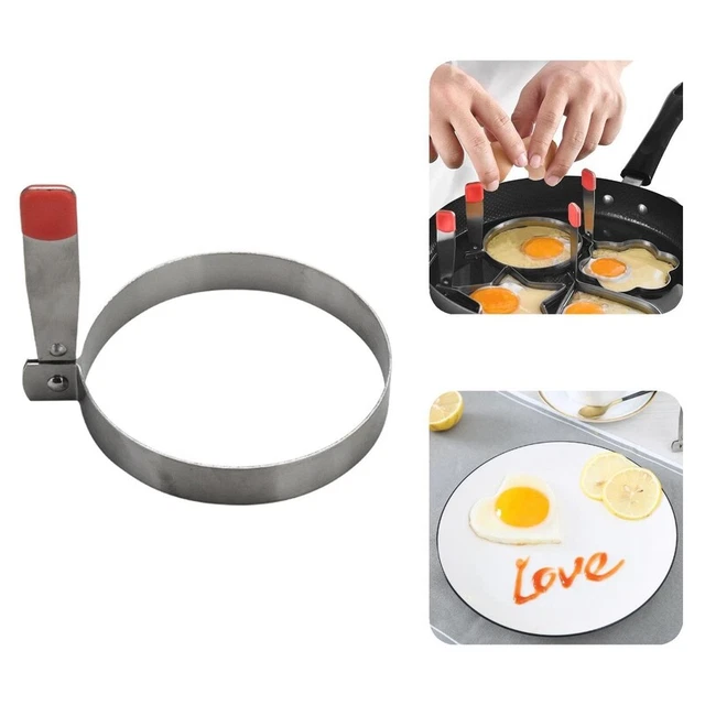 Anillo de molde de huevo forma creativa huevo frito resistente a la oxidación a altas temperaturas