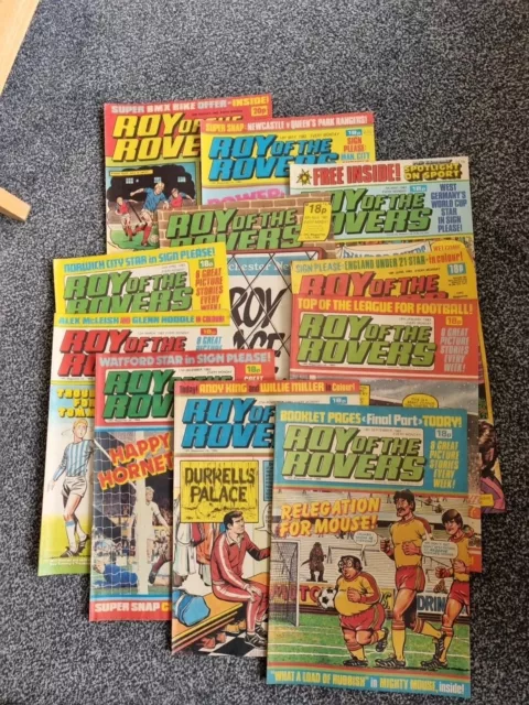 #3 Roy of the Rovers 11 comics From   1982 - 1983