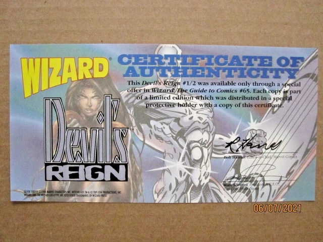 1997 Wizard Top Cow Marvel Comics Silver Surfer/Witchblade 1/2 Adam Mcdaniel Cvr 9