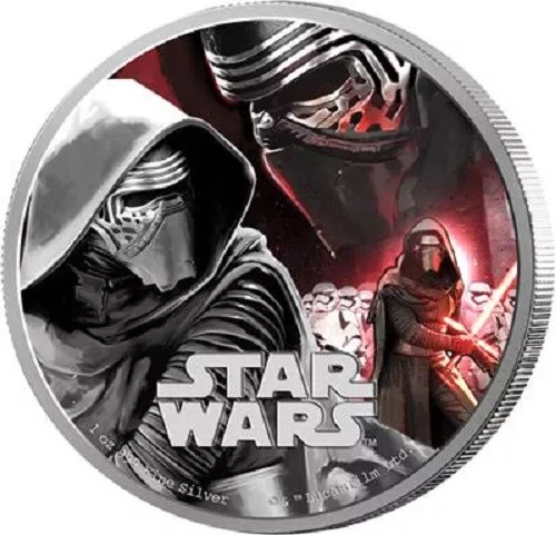 Silbermünze Star Wars™ The Force Awakens Kylo Ren™ (1.) 2016 - Niue - 1 Oz PP