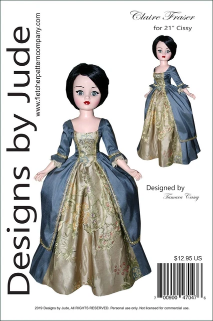 Cartamodello Per Bambola Deja Vu 16'' – Outlander Claire Fraser (Designs By Jude)
