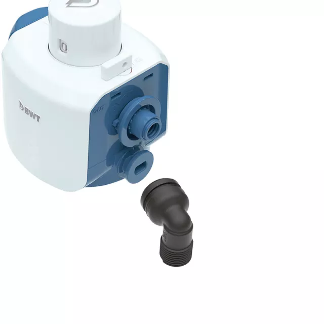 BWT FLEX Connector für besthead Filterkopf Anschlussstück 90°Bogen elbow x M3/8"
