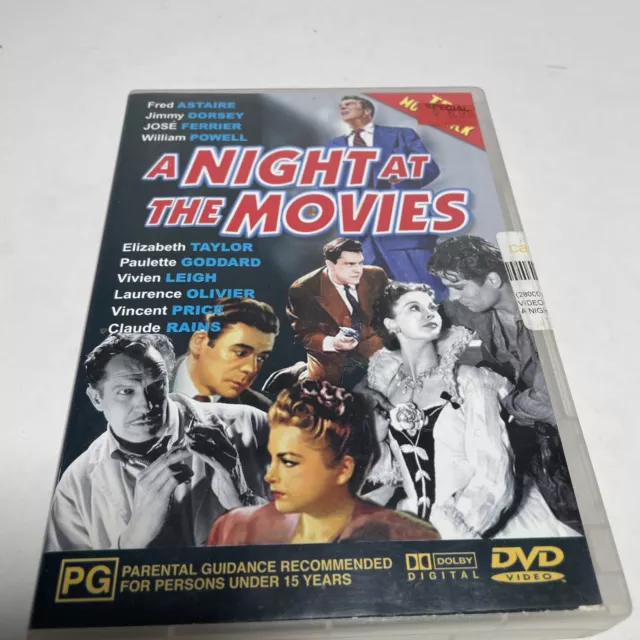 A Night At The Movies DVD (Region 4) VGC Thick Case Ten Movie Pack