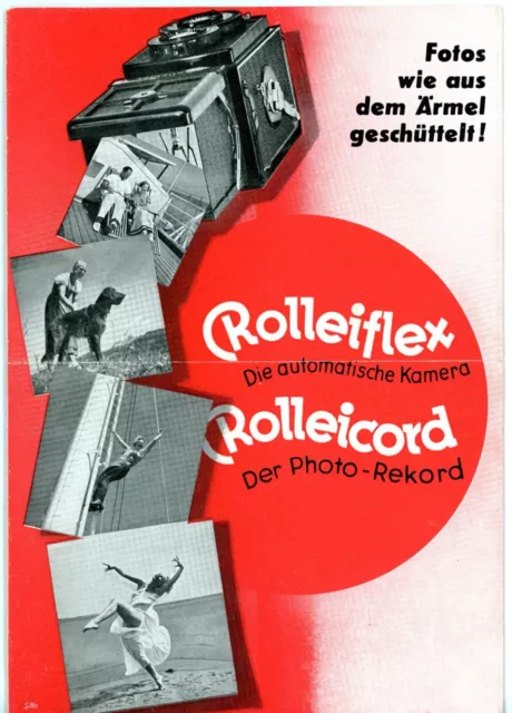 Franke & Heidecke Prospekt ROLLEIFLEX ROLLEICORD Kamera Broschüre von 1934 Y4558