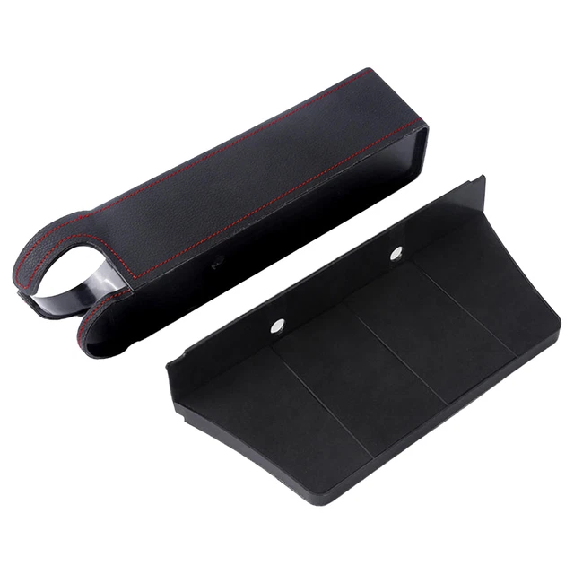 Scatola di stoccaggio spazio sedile auto facile da pulire grande capacità supporto spazio sedile auto nero