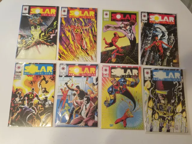 SOLAR Man of the Atom VALIANT Comic Book Lot of 8 NEAR MINT