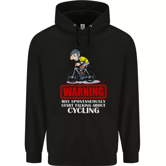 May Start Talking About Cycling Funny Mens 80% Cotton Hoodie