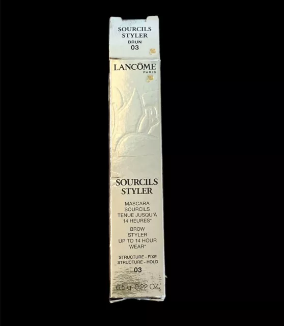 Lancome Sourcils Styler Brow Styler Gel #3 Brun  Full Size 0.22oz/6.5g New Boxed