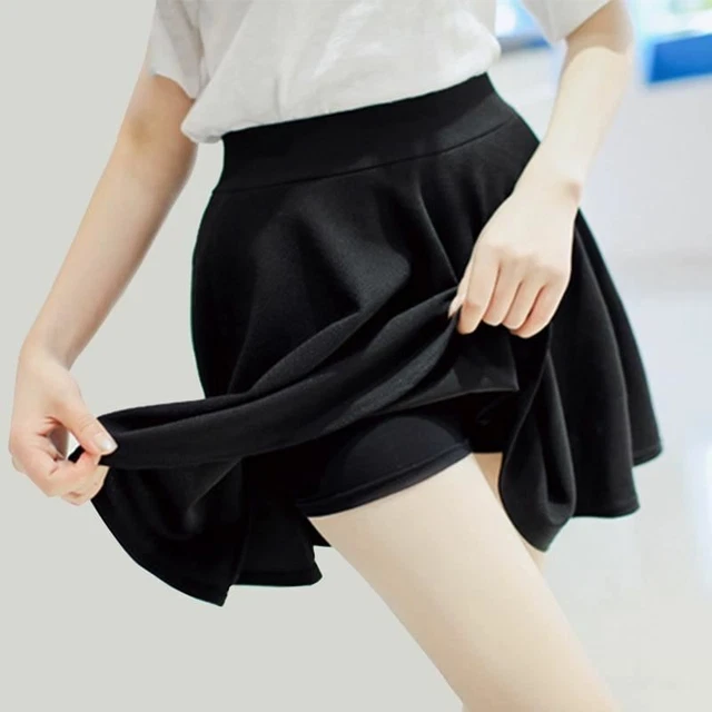 1 PC Donna Tutu Scuola Gonna Corta Pantaloni Estate Mini Saia Vita Alta Gonne