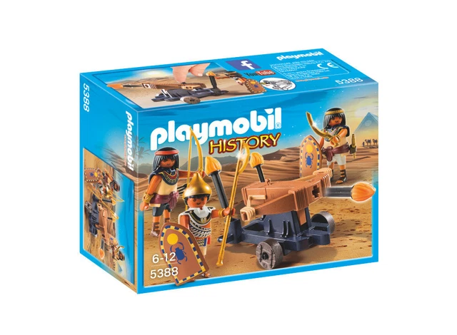 PLAYMOBIL 5388 - History - Soldats du Pharaon avec Catapulte pas cher