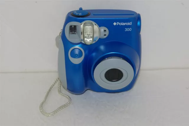 Polaroid 300 Instant Film Camera Blue PLEASE READ