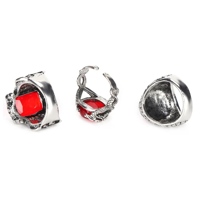 3x Alloy Retro Ring Exquisite Rhinestones Ring Jewelry Accessory Gift EOB