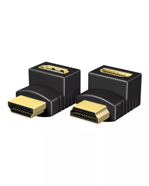 ICY BOX IB-CB009-1 HDMI Angled Adaptor Set of 2 / Mirrored Orientation / 1080p /