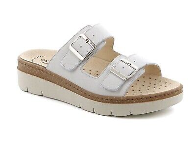 Grunland CIABATTE COMFORT CON ZEPPA DONNA GRUNLAND ESTATE CE0241 B  MOLL BIANCO 
