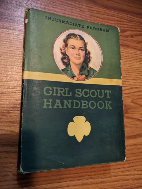 Vintage GIRL SCOUT HANDBOOK, 1943 Fifth Impression With Dust Jacket VG/G