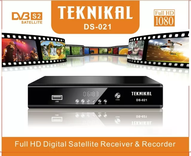 Full HD FTA Set Top Box Receiver + Recorder + Satellite Tuner, Use SKY Dish