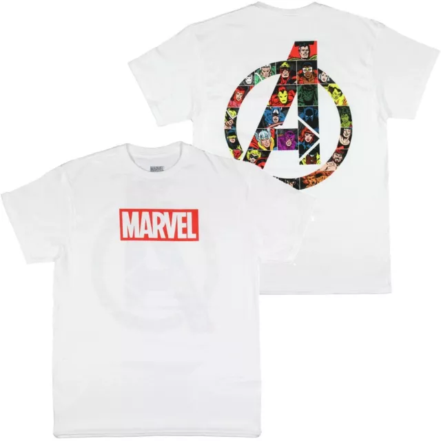 Marvel Comics Men's Character Filled Avenger Superhero Graphic Tee T-Shirt