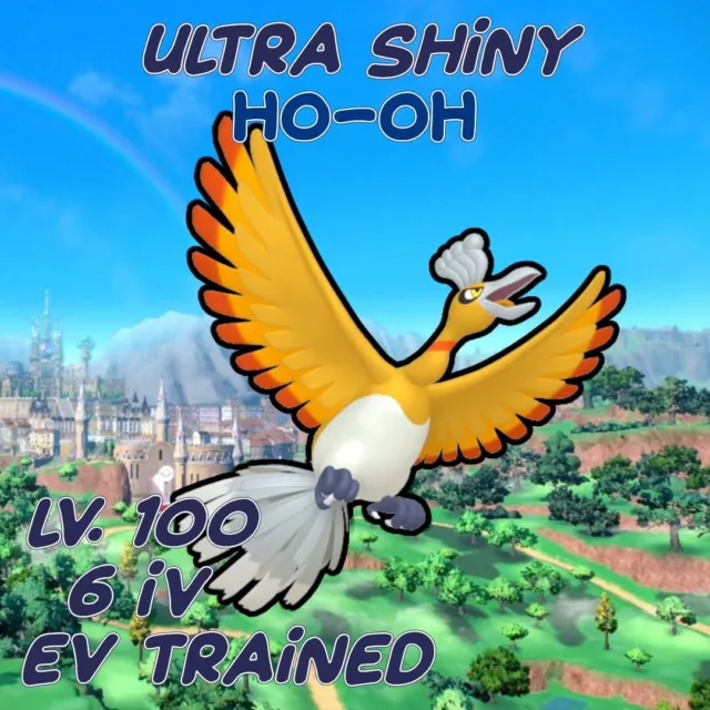 💎Pokemon Brilliant Diamond/Shining Pearl HO-OH ✨6IV Ultra Shiny Adamant  Lv100