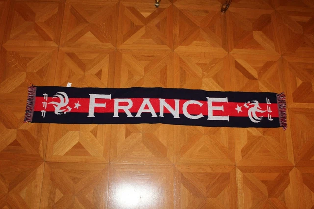 Écharpe Supporter Équipe De France FFF – Bleu Blanc Rouge – 2 étoiles – NEUVE