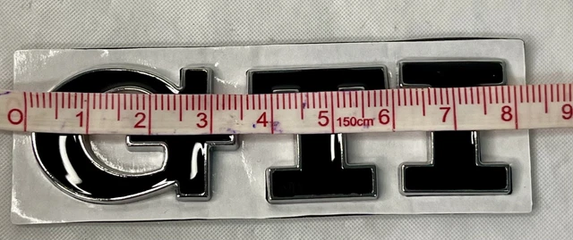 Fitting-VW Polo Golf (NEW)Black Metal Badge trunk 3D GTI mk2 mk3 mk4 mk5 mk6 mk7