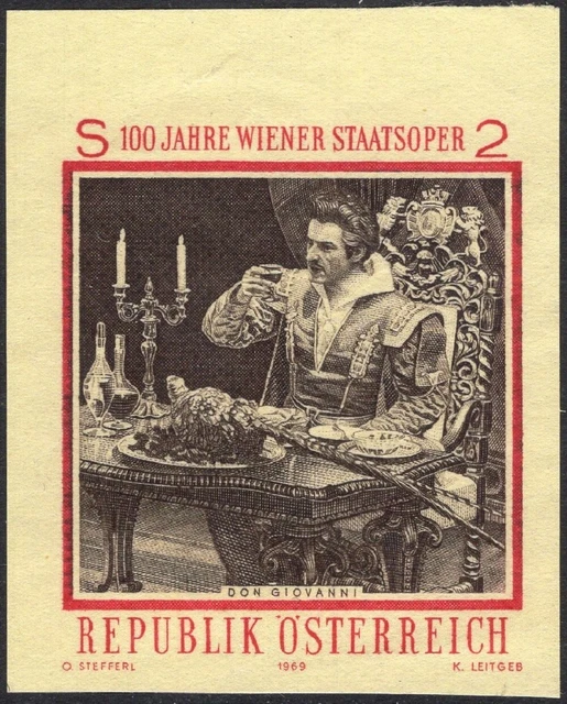 Österreich ANK 1324 PU MI. 1294 PU Staatsoper DON GIOVANNI Probedruck ungezähnt