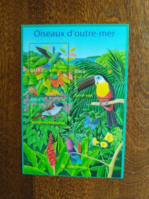 Bloc-Feuillet n° 56 ( Oiseaux d'Outre-Mer ) neuf sans charnière