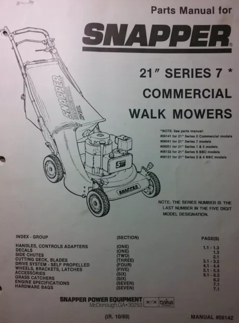 SNAPPER 21 STEEL Deck Walk Behind Lawn Mower 21350 21400 21500C