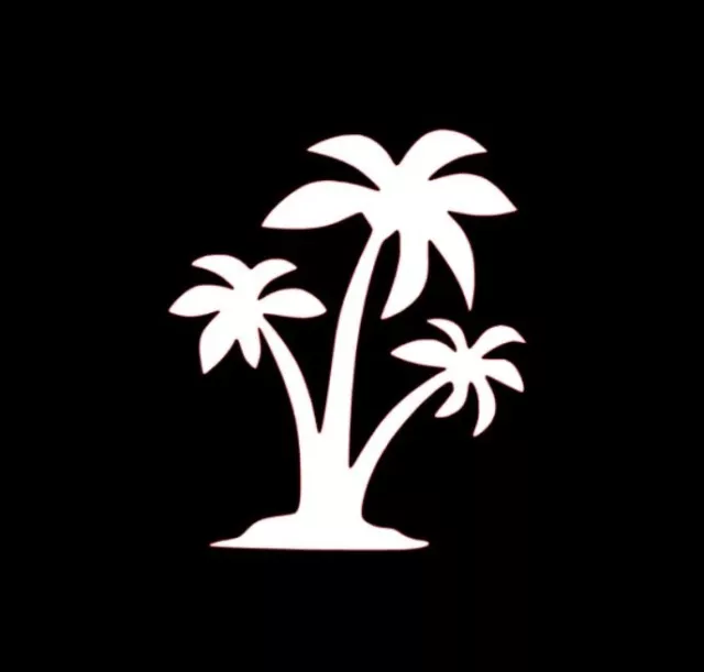 Palm Tree Sticker PICK SIZE COLOR Vinyl Wall Decal Island Beach Ocean Car Window