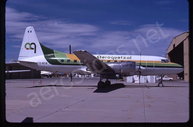 Aeroquetzal Convair 580 TG-MYM Apr 90 Kodachrome Slide/Dia A12